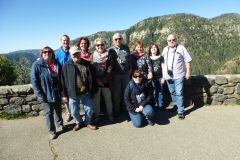 Gruppenbild am Oak Creek Vista Point