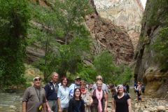 Im Zion Nationalpark ganz am Ende