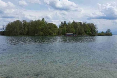 Roseninsel in Possenhofe am Starnberger See