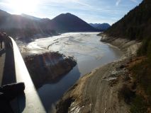 Das versunkene Dorf Fall im Sylvensteinspeicher