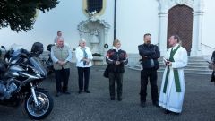 Motorradkirche und -weihe in Maria Brünnlein in Wemding