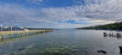 Starnberger See und Ausblik Forsthaus Ilkahöhe