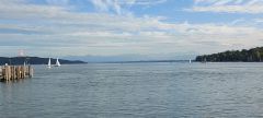 Starnberger See und Ausblik Forsthaus Ilkahöhe