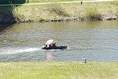 Schwimmautos auf dem Main-Donau-Kanal