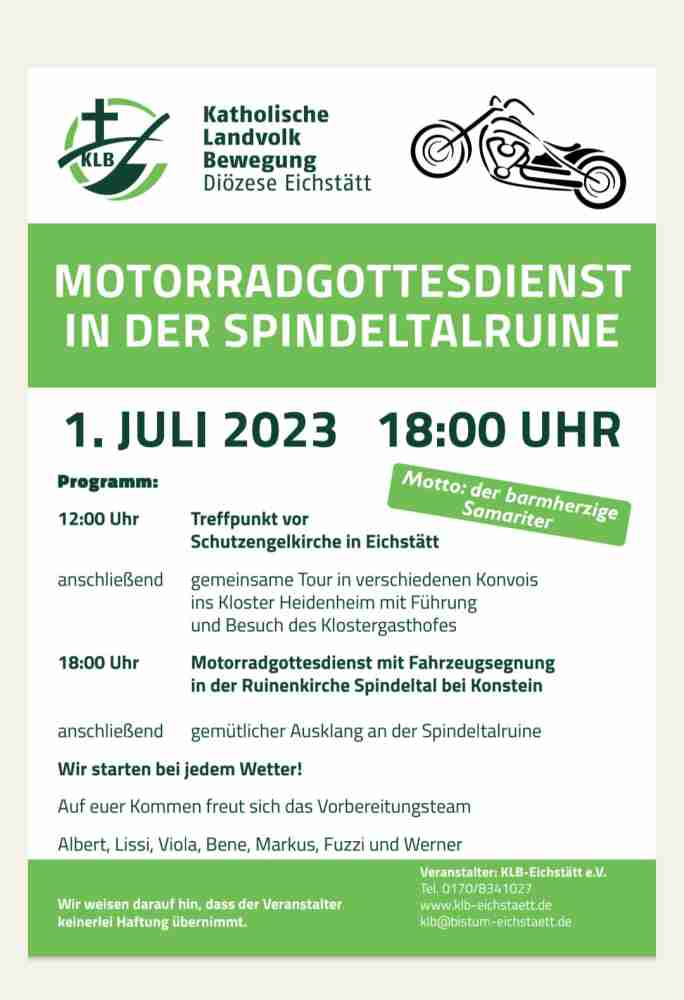 Motorradgottesdienst Spindeltalruine 10